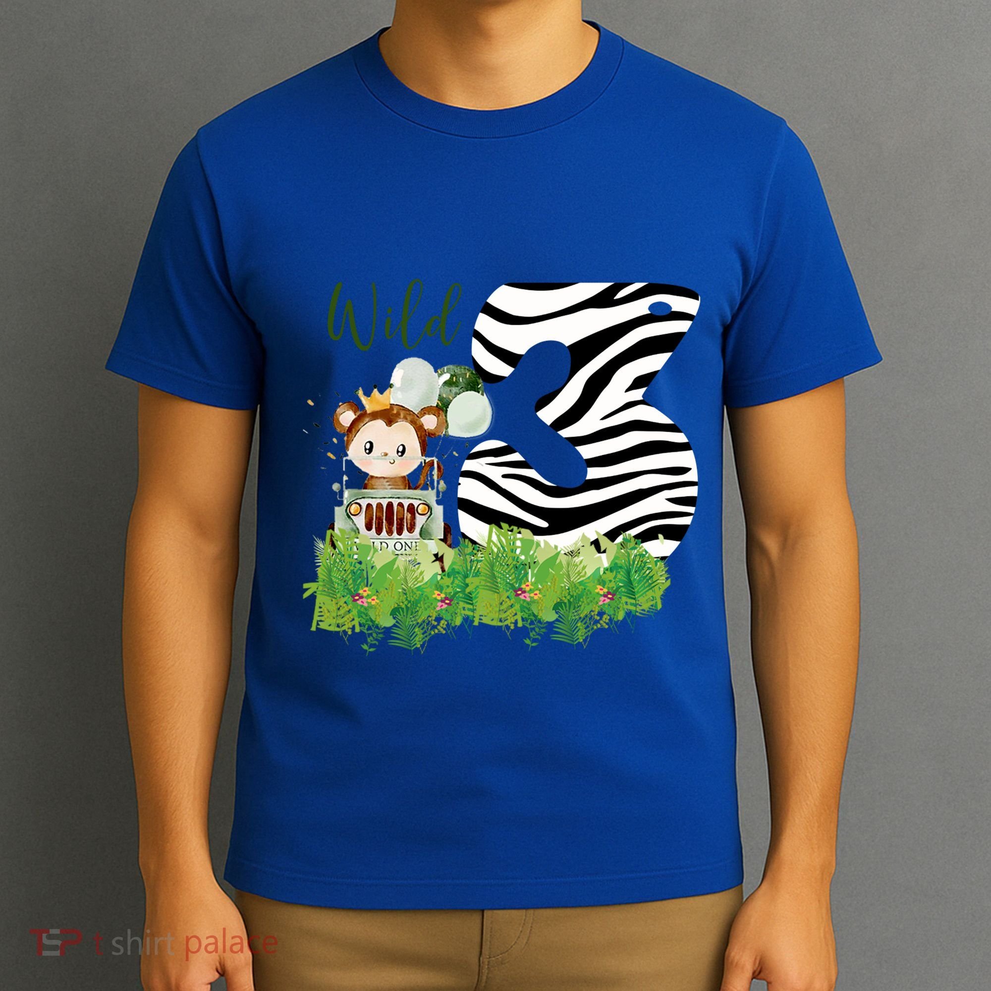 Im Wild And 3 Zoo Theme Birthday Safari Jungle Animal T-Shirt