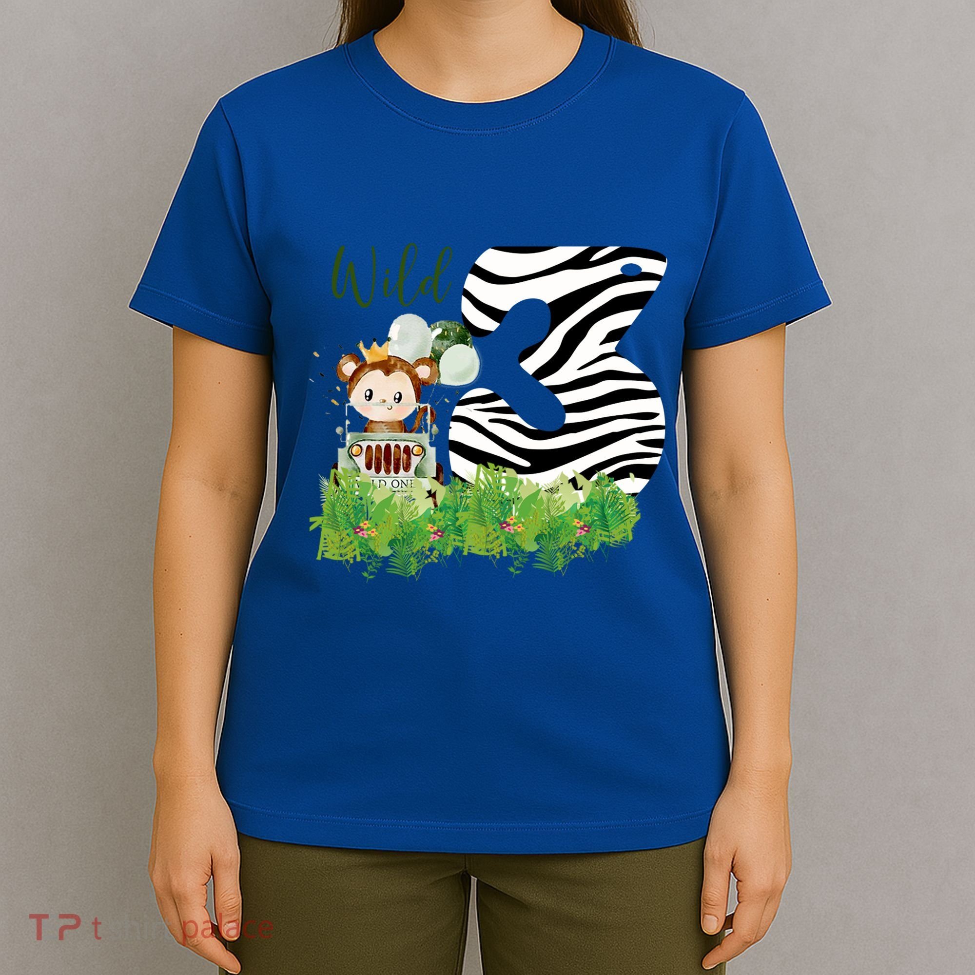 Im Wild And 3 Zoo Theme Birthday Safari Jungle Animal T-Shirt