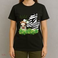 Im Wild And 4 Zoo Theme Birthday Safari Jungle Animal T-Shirt thumb 4