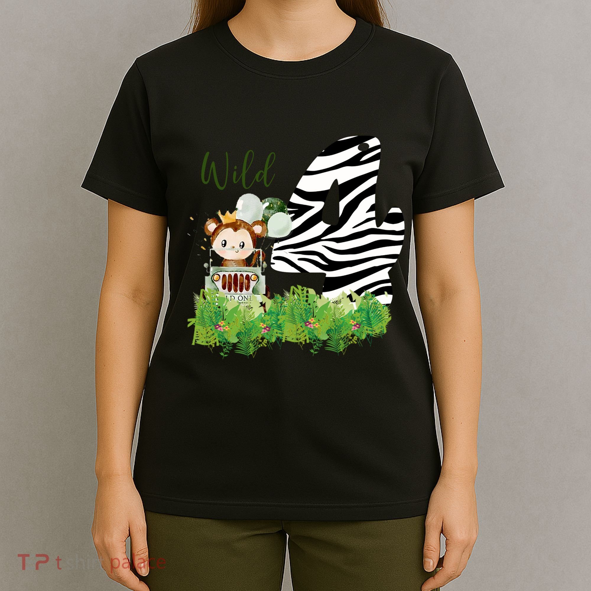 Im Wild And 4 Zoo Theme Birthday Safari Jungle Animal T-Shirt