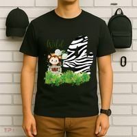 Im Wild And 4 Zoo Theme Birthday Safari Jungle Animal T-Shirt thumb 6