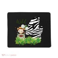 Im Wild And 4 Zoo Theme Birthday Safari Jungle Animal Mousepad thumb 0