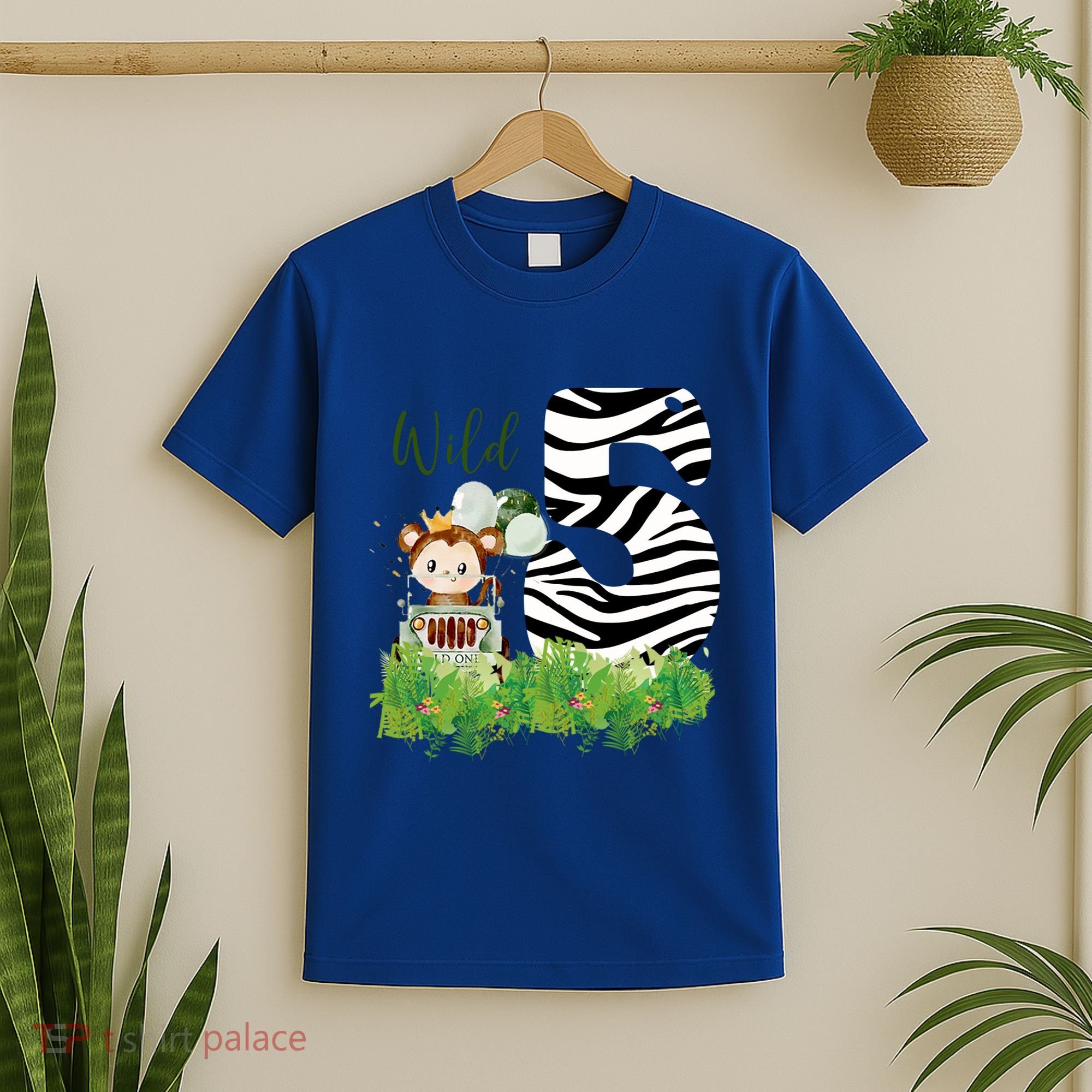 Im Wild And 5 Zoo Theme Birthday Safari Jungle Animal T-Shirt