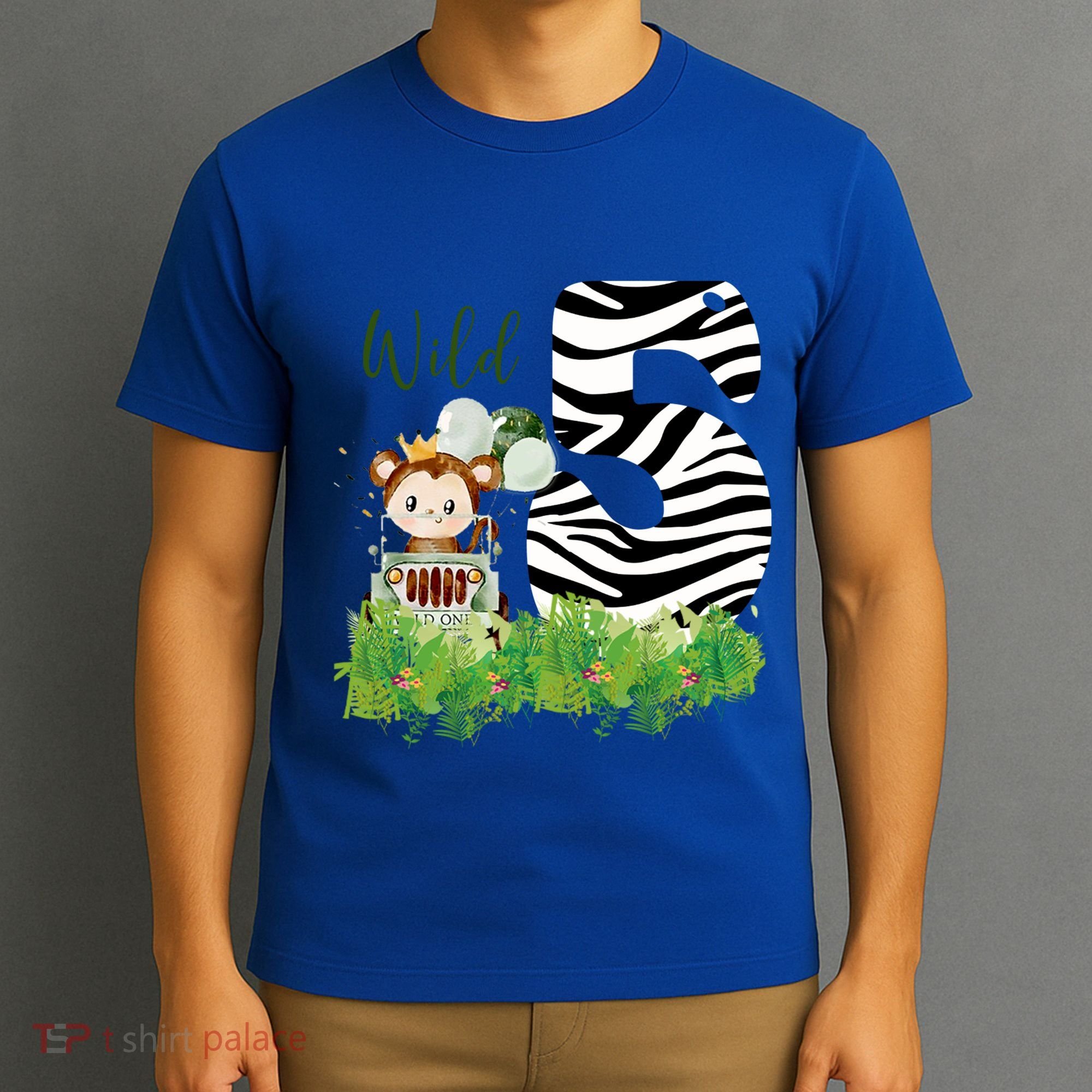 Im Wild And 5 Zoo Theme Birthday Safari Jungle Animal T-Shirt
