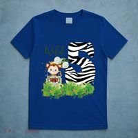Im Wild And 5 Zoo Theme Birthday Safari Jungle Animal T-Shirt thumb 5