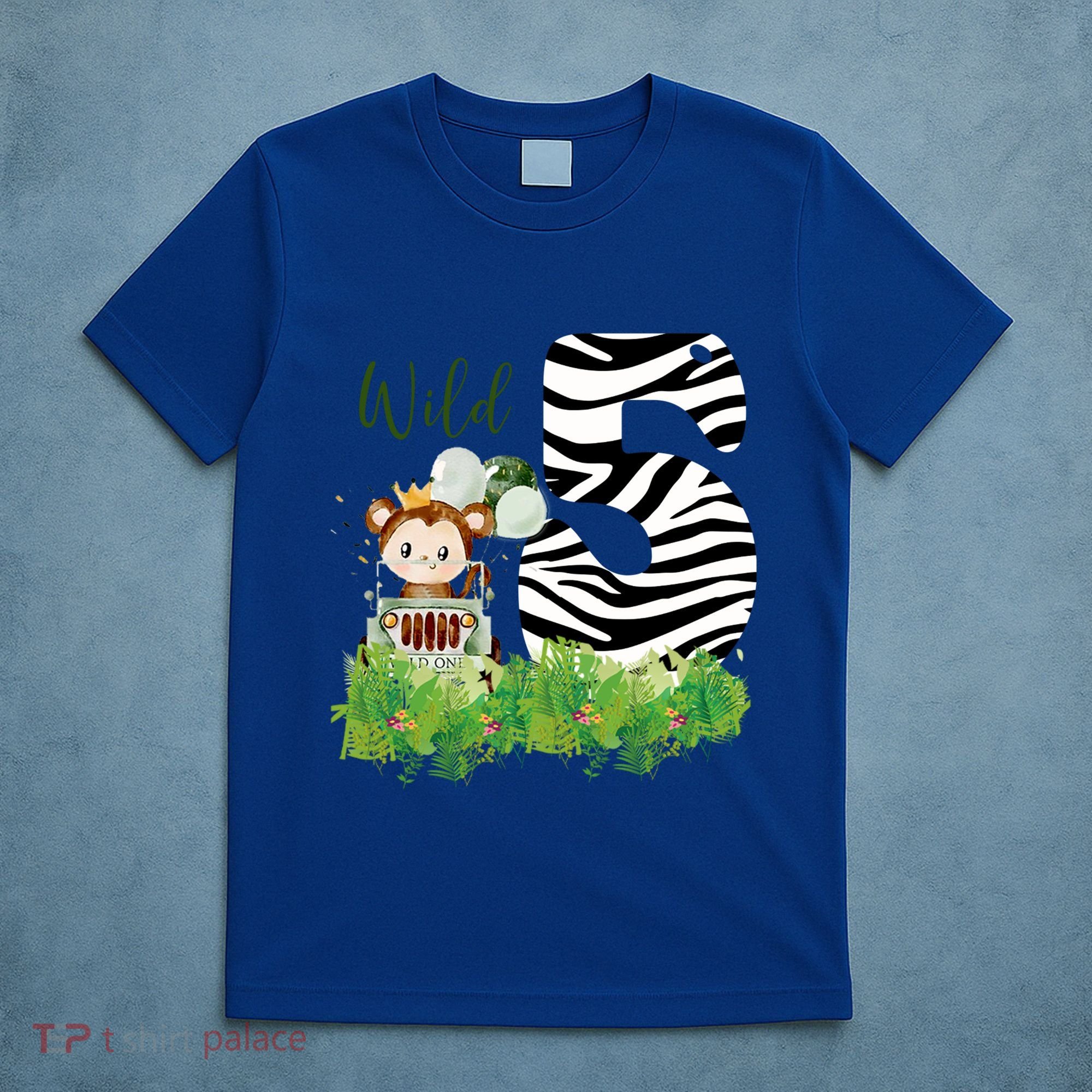 Im Wild And 5 Zoo Theme Birthday Safari Jungle Animal T-Shirt