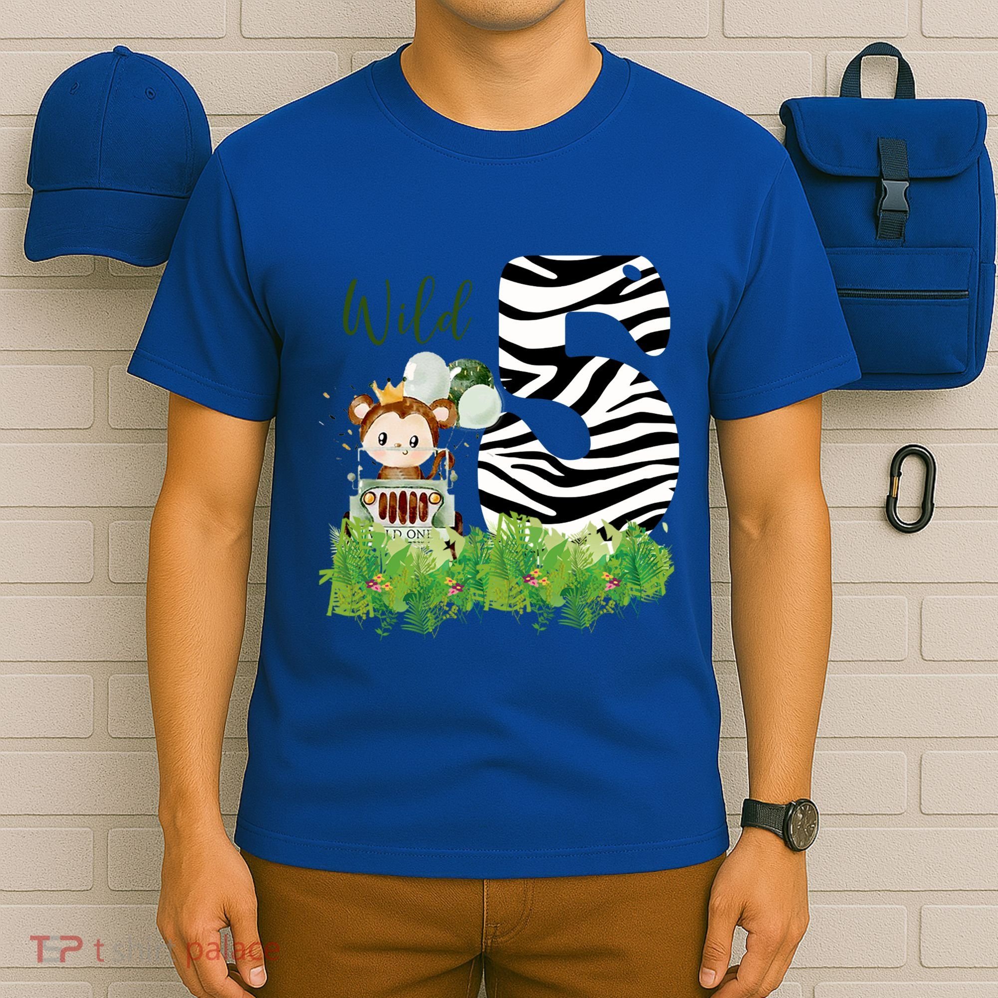 Im Wild And 5 Zoo Theme Birthday Safari Jungle Animal T-Shirt