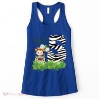 Im Wild And 5 Zoo Theme Birthday Safari Jungle Animal Women's Tank Top thumb 0