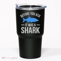 It Was A Shark Funny Amputee Prosthetic Surgery Graphic Tumbler thumb 0