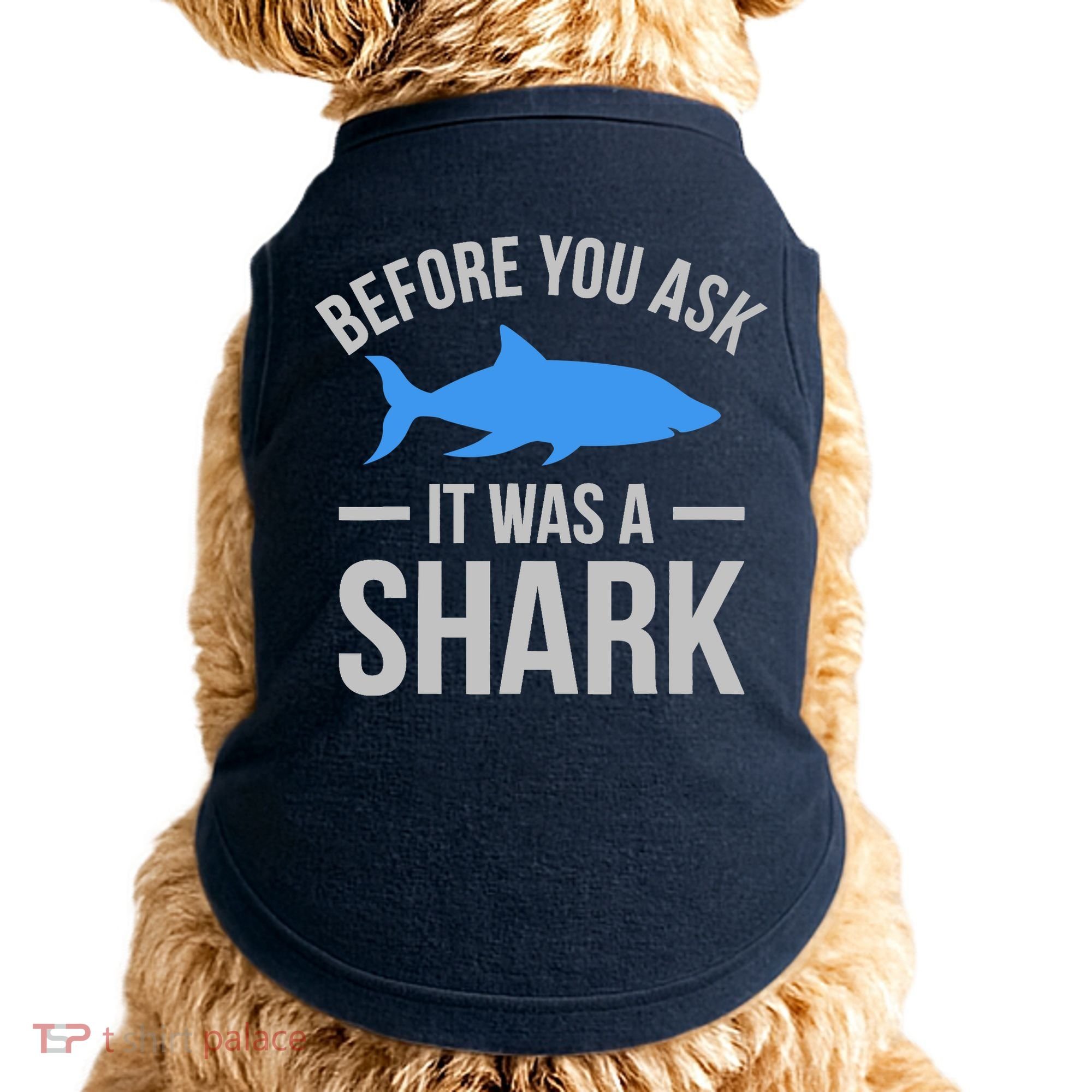 It Was A Shark Funny Amputee Prosthetic Surgery Graphic Doggie Tank