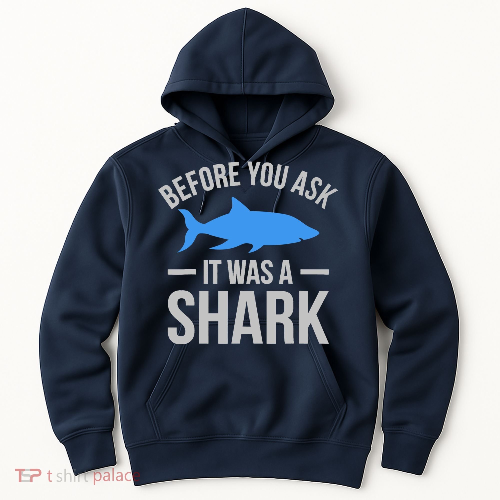 It Was A Shark Funny Amputee Prosthetic Surgery Graphic Hoodie