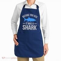 It Was A Shark Funny Amputee Prosthetic Surgery Graphic Apron thumb 2