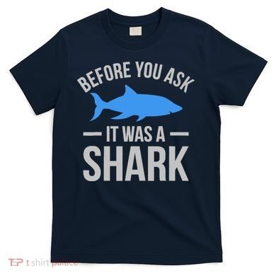 It Was A Shark Funny Amputee Prosthetic Surgery Graphic T-Shirt