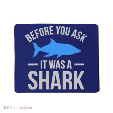 It Was A Shark Funny Amputee Prosthetic Surgery Graphic Mousepad