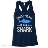It Was A Shark Funny Amputee Prosthetic Surgery Graphic Women's Tank Top thumb 0