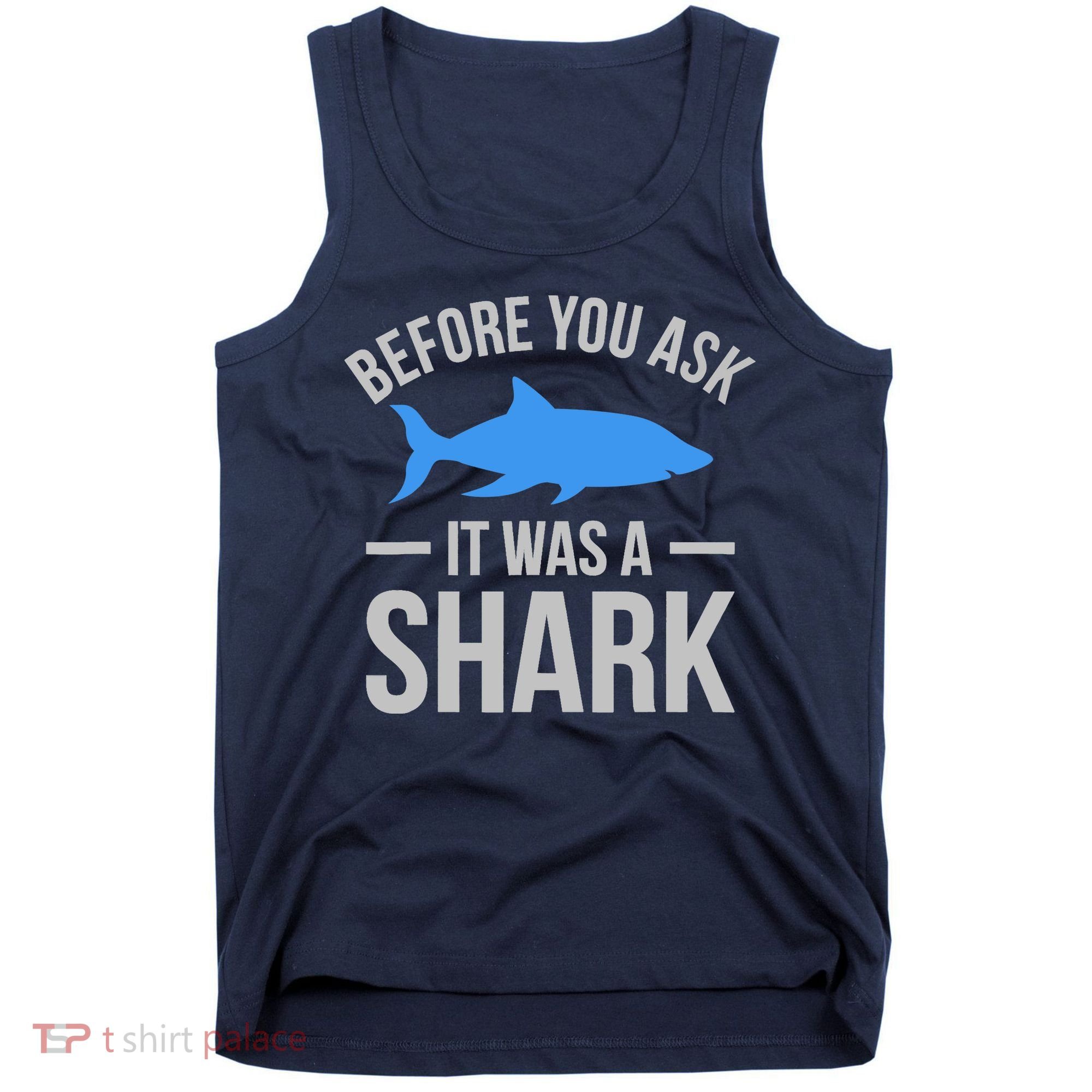 It Was A Shark Funny Amputee Prosthetic Surgery Graphic Tank Top