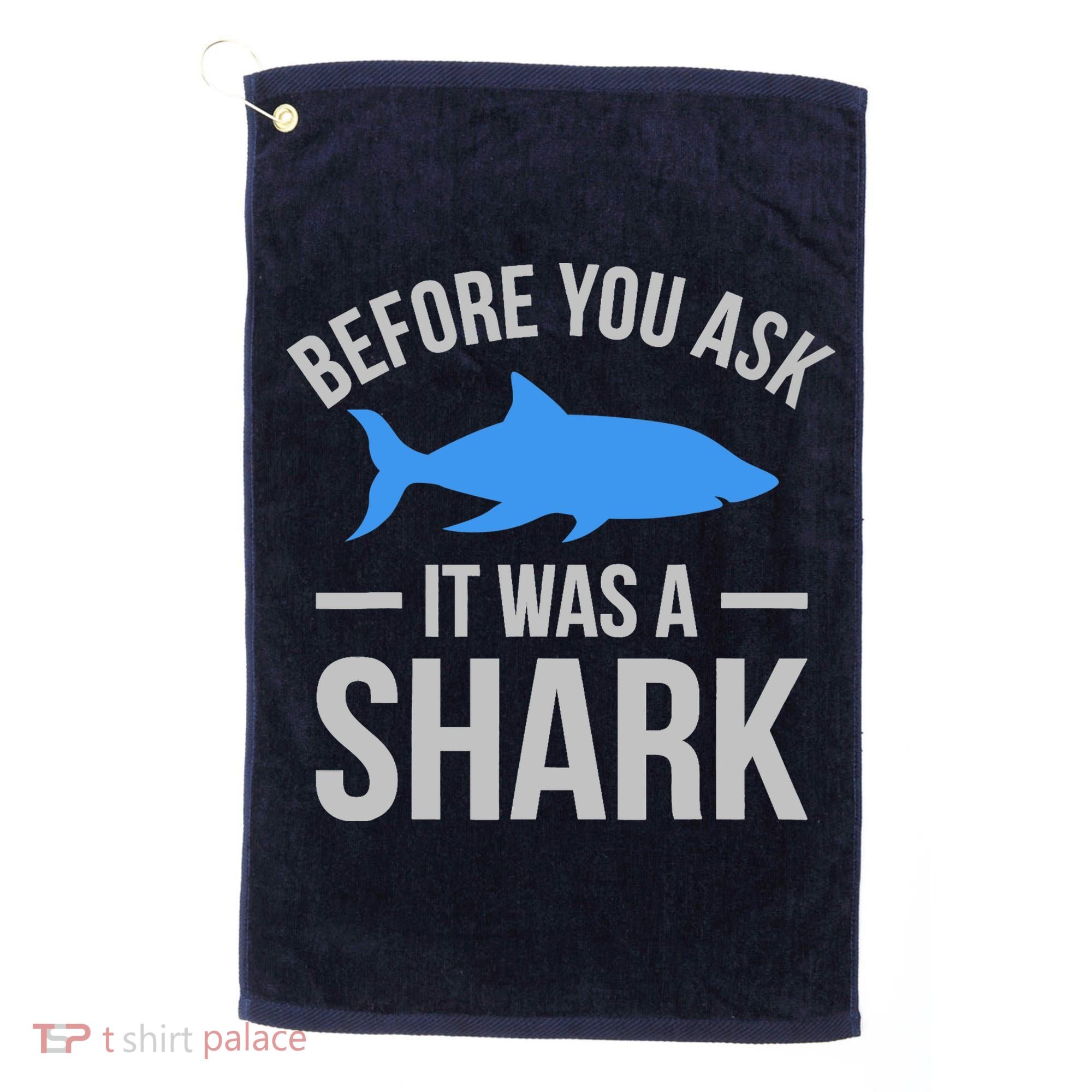 It Was A Shark Funny Amputee Prosthetic Surgery Graphic Golf Towel