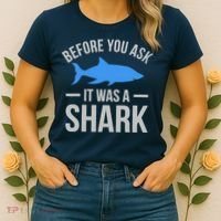 It Was A Shark Funny Amputee Prosthetic Surgery Graphic Women's T-Shirt thumb 2