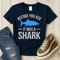 It Was A Shark Funny Amputee Prosthetic Surgery Graphic Women's T-Shirt thumb 3