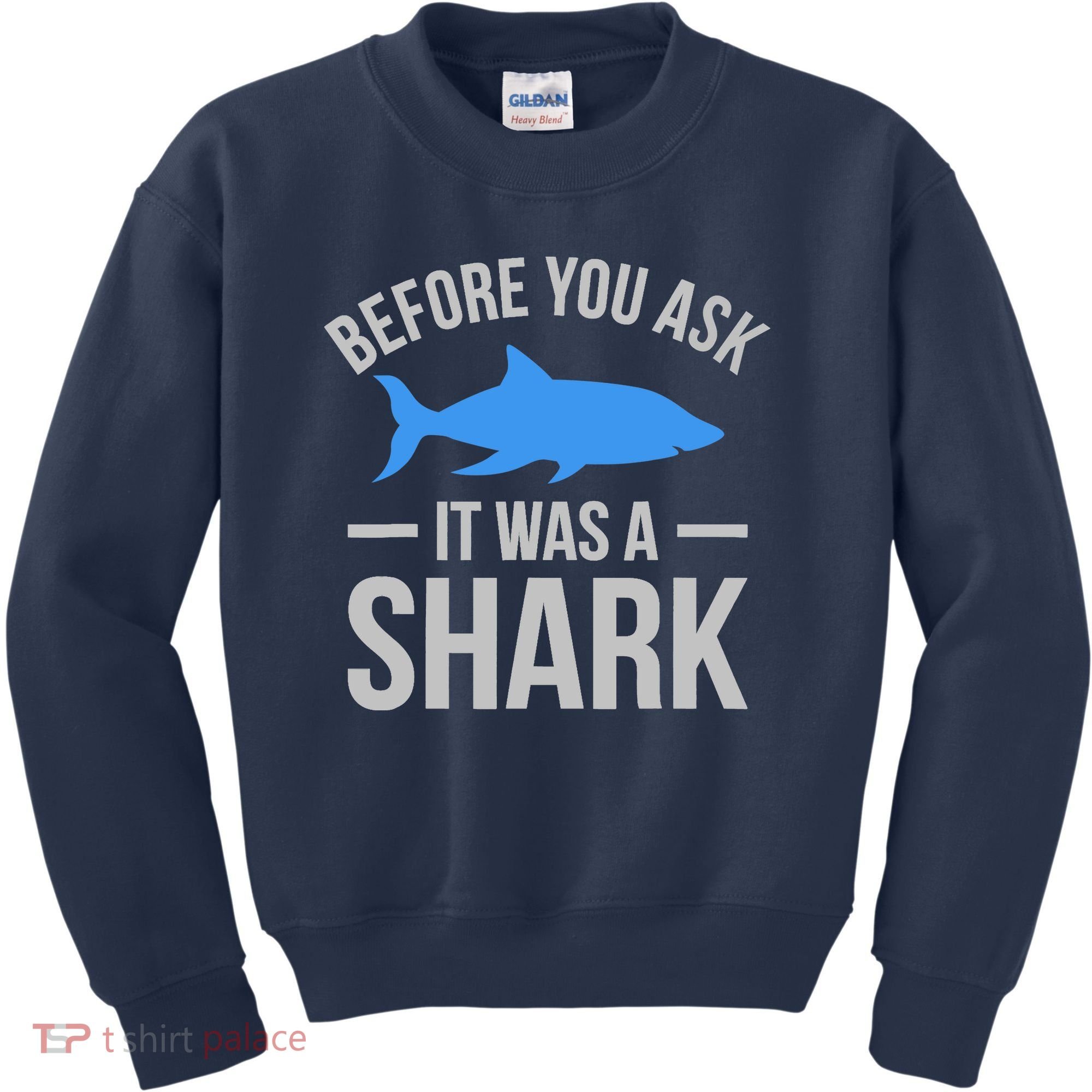 It Was A Shark Funny Amputee Prosthetic Surgery Graphic Kids Sweatshirt