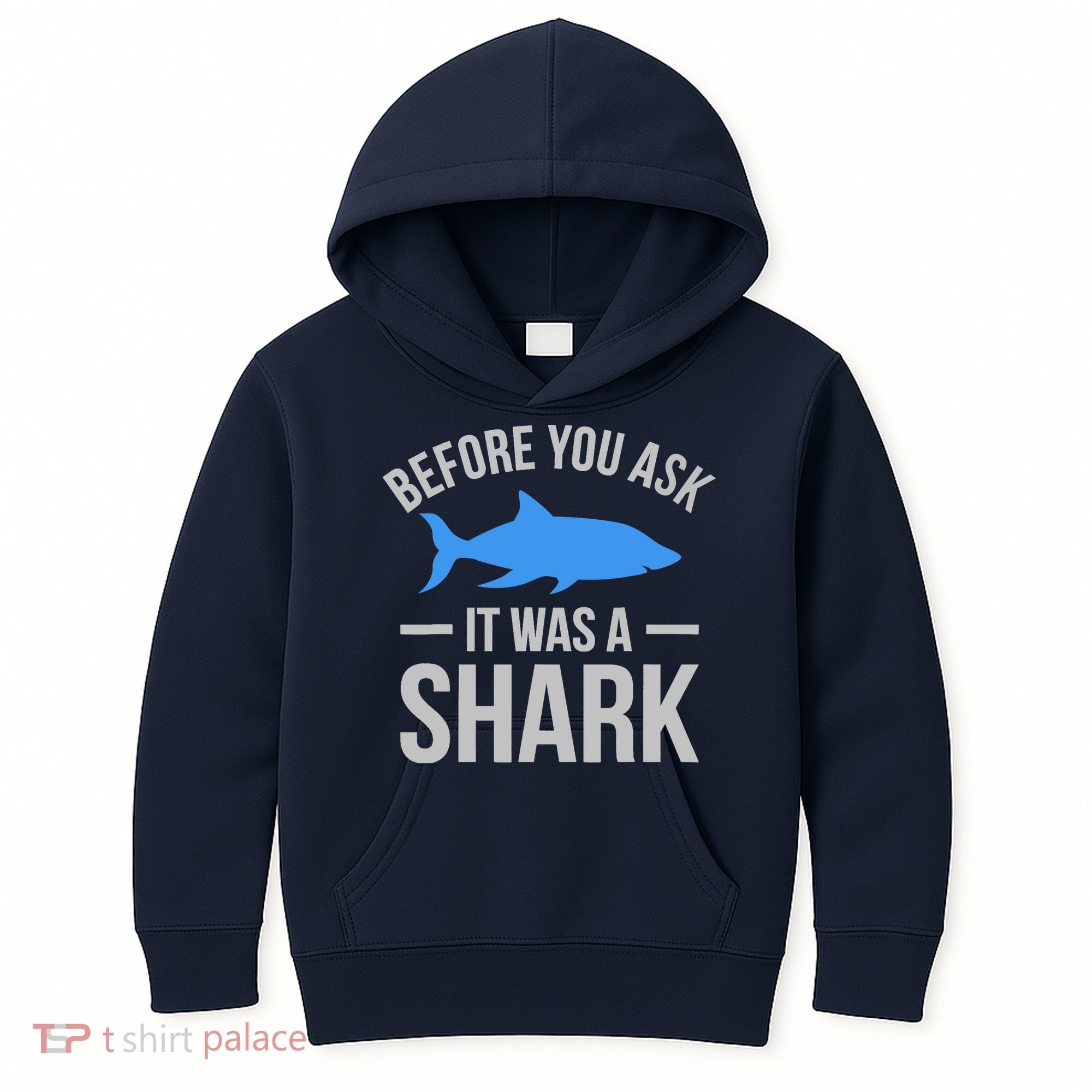 It Was A Shark Funny Amputee Prosthetic Surgery Graphic Kids Hoodie