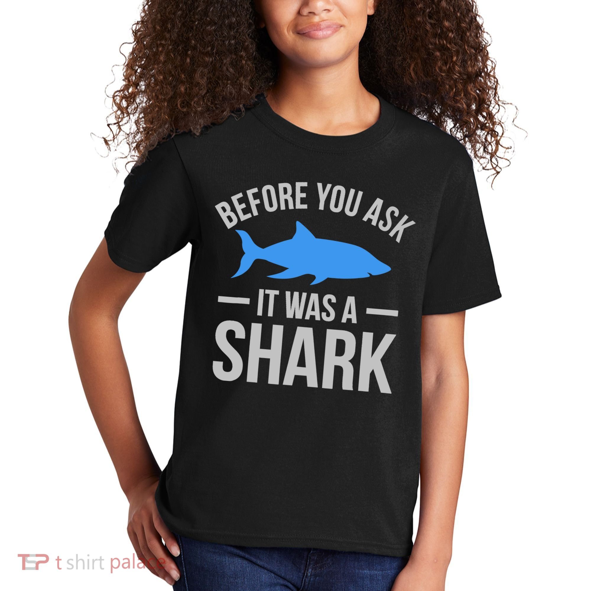 It Was A Shark Funny Amputee Prosthetic Surgery Graphic Kids T-Shirt