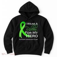 I Wear A Green For My Hero Bone Marrow Awareness Hoodie thumb 0