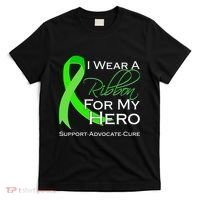 I Wear A Green For My Hero Bone Marrow Awareness T-Shirt thumb 0