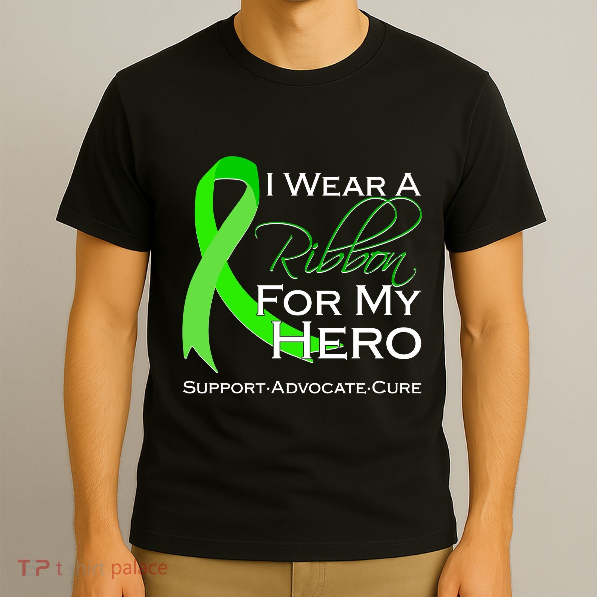 I Wear A Green For My Hero Bone Marrow Awareness T-Shirt