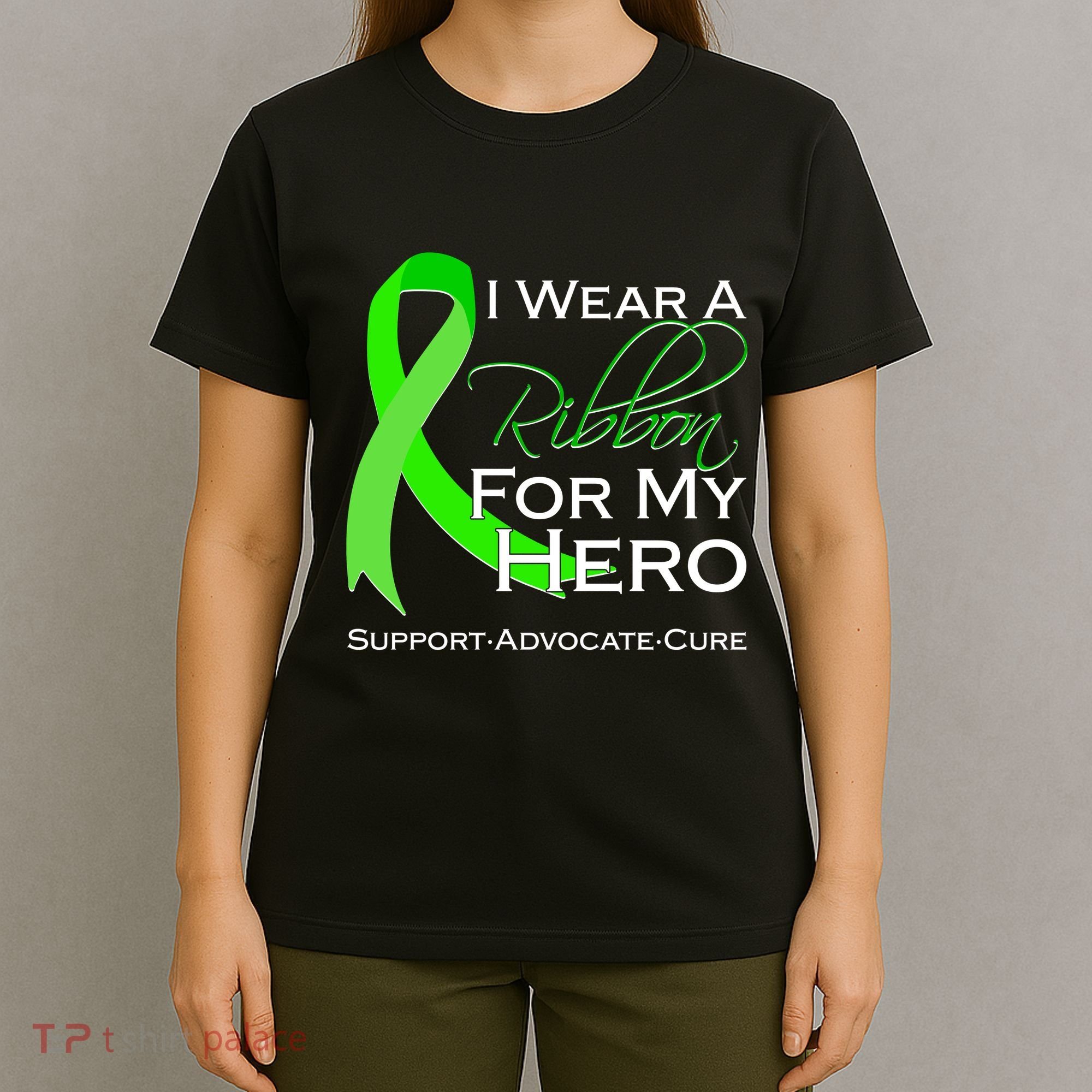 I Wear A Green For My Hero Bone Marrow Awareness T-Shirt