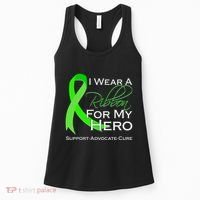 I Wear A Green For My Hero Bone Marrow Awareness Women's Tank Top thumb 0