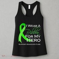 I Wear A Green For My Hero Bone Marrow Awareness Women's Tank Top thumb 3