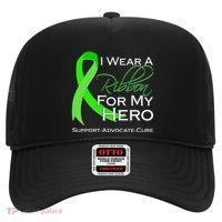 I Wear A Green For My Hero Bone Marrow Awareness Hat thumb 0