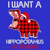 I Want A Hippopotamus For Christmas Plaid Hippo Pajamas Xmas Gift Hoodie thumb 2