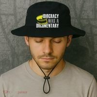 Idiocracy Was A Documentary Sarcastic Funny Saying Bucket Hat thumb 2