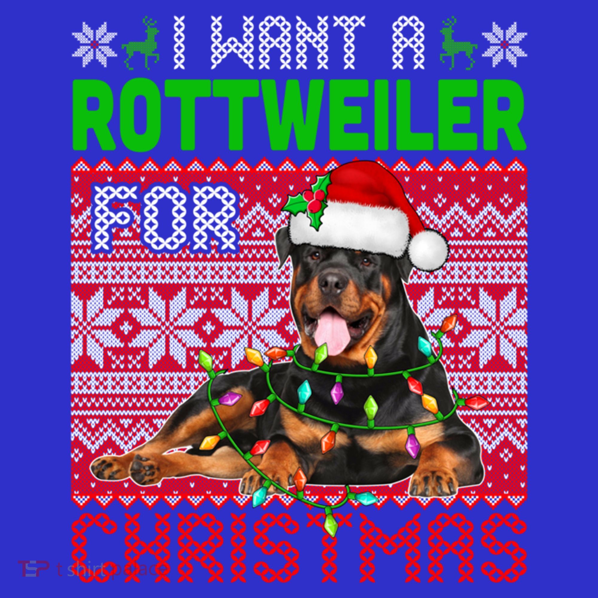 I Want A Rottweiler For Christmas Santa Dog Lover Owner Gift Women's Tank Top