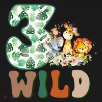 Im Wild And 3 Birthday Safari Jungle Zoo 3rd Bday Three Gift Long Sleeve Shirt thumb 2