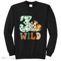 Im Wild And 3 Birthday Safari Jungle Zoo 3rd Bday Three Gift Sweatshirt thumb 0