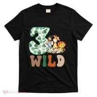 Im Wild And 3 Birthday Safari Jungle Zoo 3rd Bday Three Gift T-Shirt thumb 0