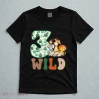 Im Wild And 3 Birthday Safari Jungle Zoo 3rd Bday Three Gift T-Shirt thumb 5