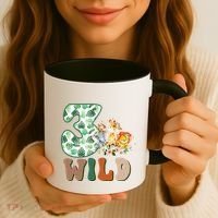 Im Wild And 3 Birthday Safari Jungle Zoo 3rd Bday Three Gift Coffee Mug thumb 3