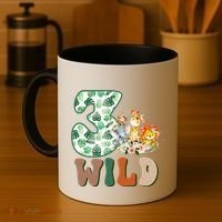 Im Wild And 3 Birthday Safari Jungle Zoo 3rd Bday Three Gift Coffee Mug thumb 4