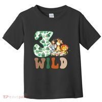 Im Wild And 3 Birthday Safari Jungle Zoo 3rd Bday Three Gift Toddler T-Shirt thumb 0