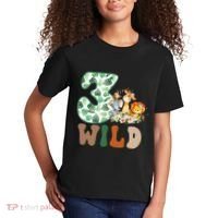 Im Wild And 3 Birthday Safari Jungle Zoo 3rd Bday Three Gift Kids T-Shirt thumb 2