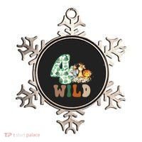 Im Wild And 4 Birthday Safari Jungle Zoo 4th Bday Fourth Gift Ornament thumb 0
