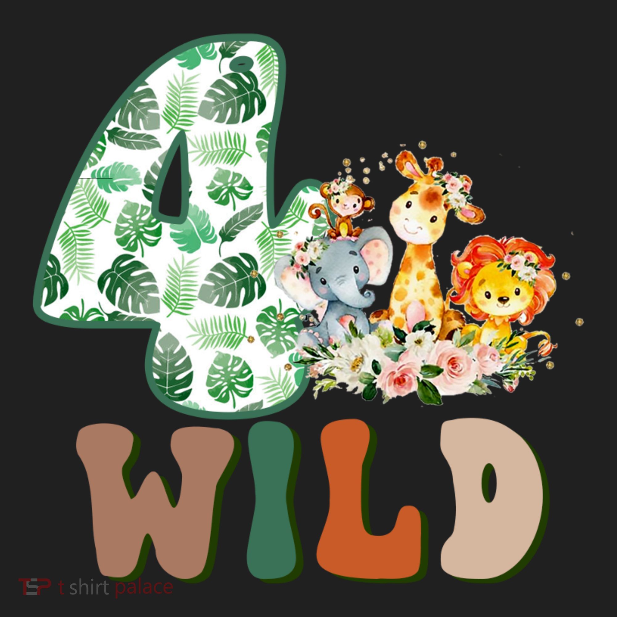 Im Wild And 4 Birthday Safari Jungle Zoo 4th Bday Fourth Gift Hat