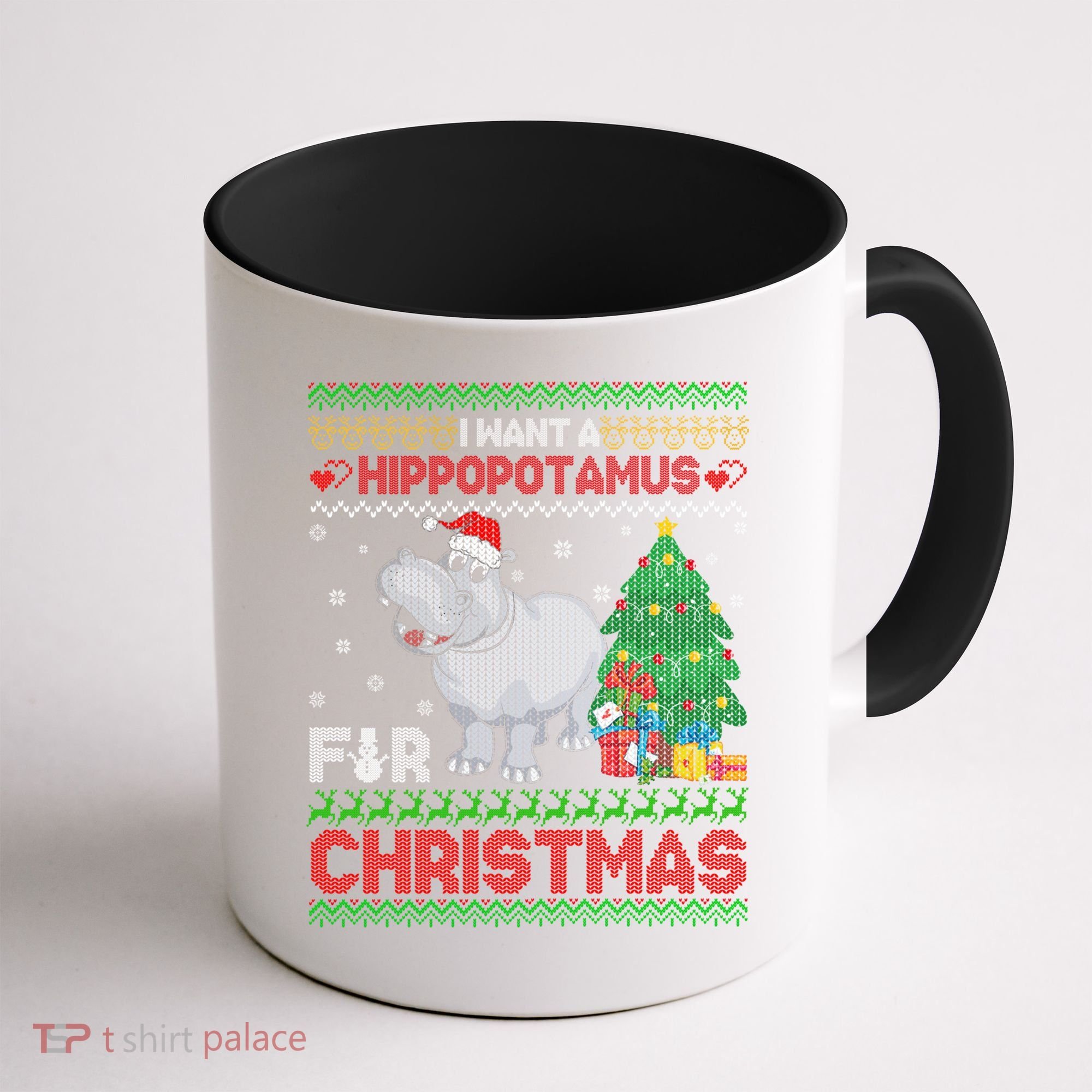 I Want A Hippopotamus For Christmas Hippo Pajamas Ugly Gift Coffee Mug