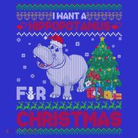 I Want A Hippopotamus For Christmas Hippo Pajamas Ugly Gift Women's Tank Top thumb 5