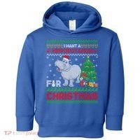 I Want A Hippopotamus For Christmas Hippo Pajamas Ugly Gift Toddler Hoodie thumb 0