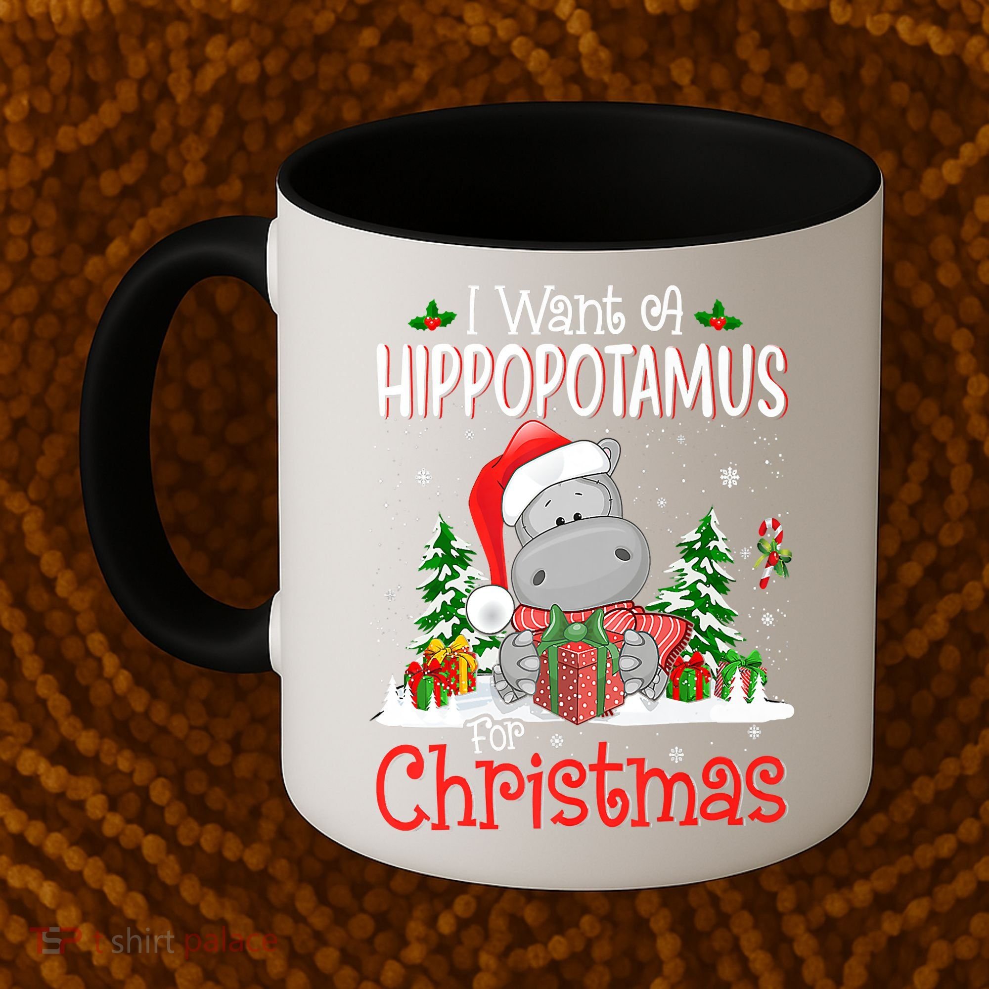 I Want A Hippopotamus For Christmas Xmas Hippo Coffee Mug